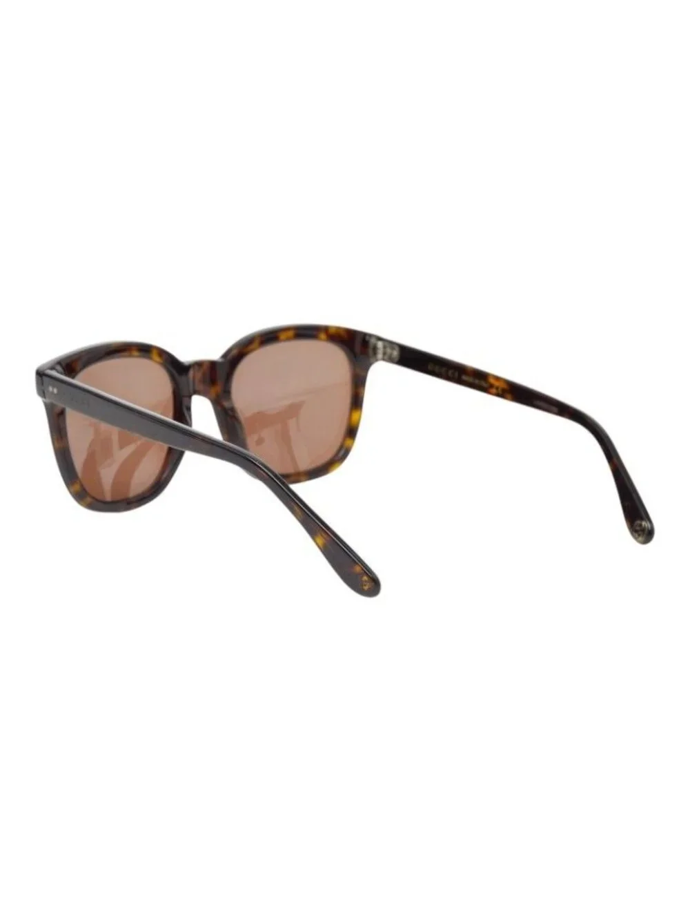 Gucci Interlocking Wellington Sunglasses Brown Acetate Eyewear